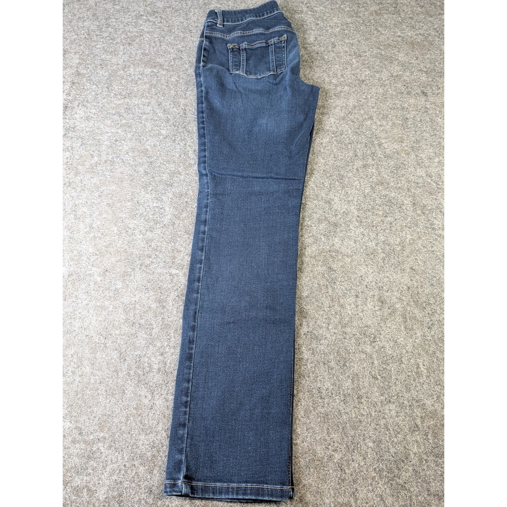 Platinum Dark Wash Straight Leg Jeans Size 0.5 Blue Denim 1G307211 Women's 6 EUC
